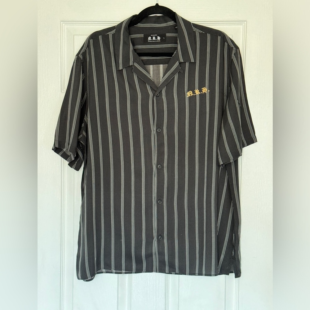 Allsaints Folsom Short Sleeve Shirt - size Large - Nothing Really Happens